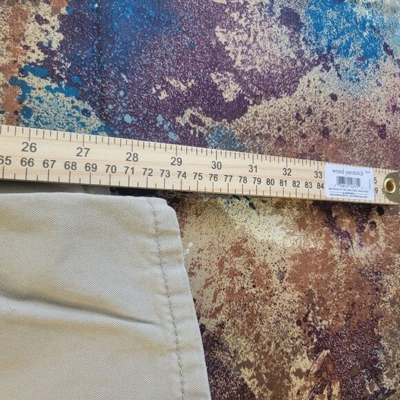 Levi’s 514 Beige Jeans Men Size 38X30 Tan Khaki Straight Black Patch White Tab - Picture 15 of 15